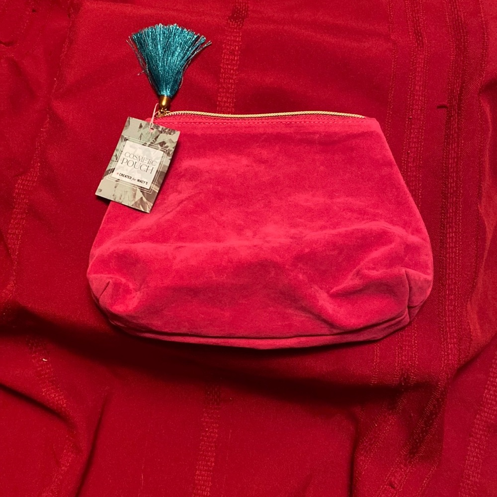 Pink makeup bag
